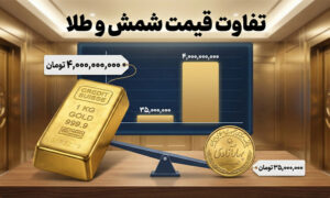 تفاوت قیمت شمش و طلا